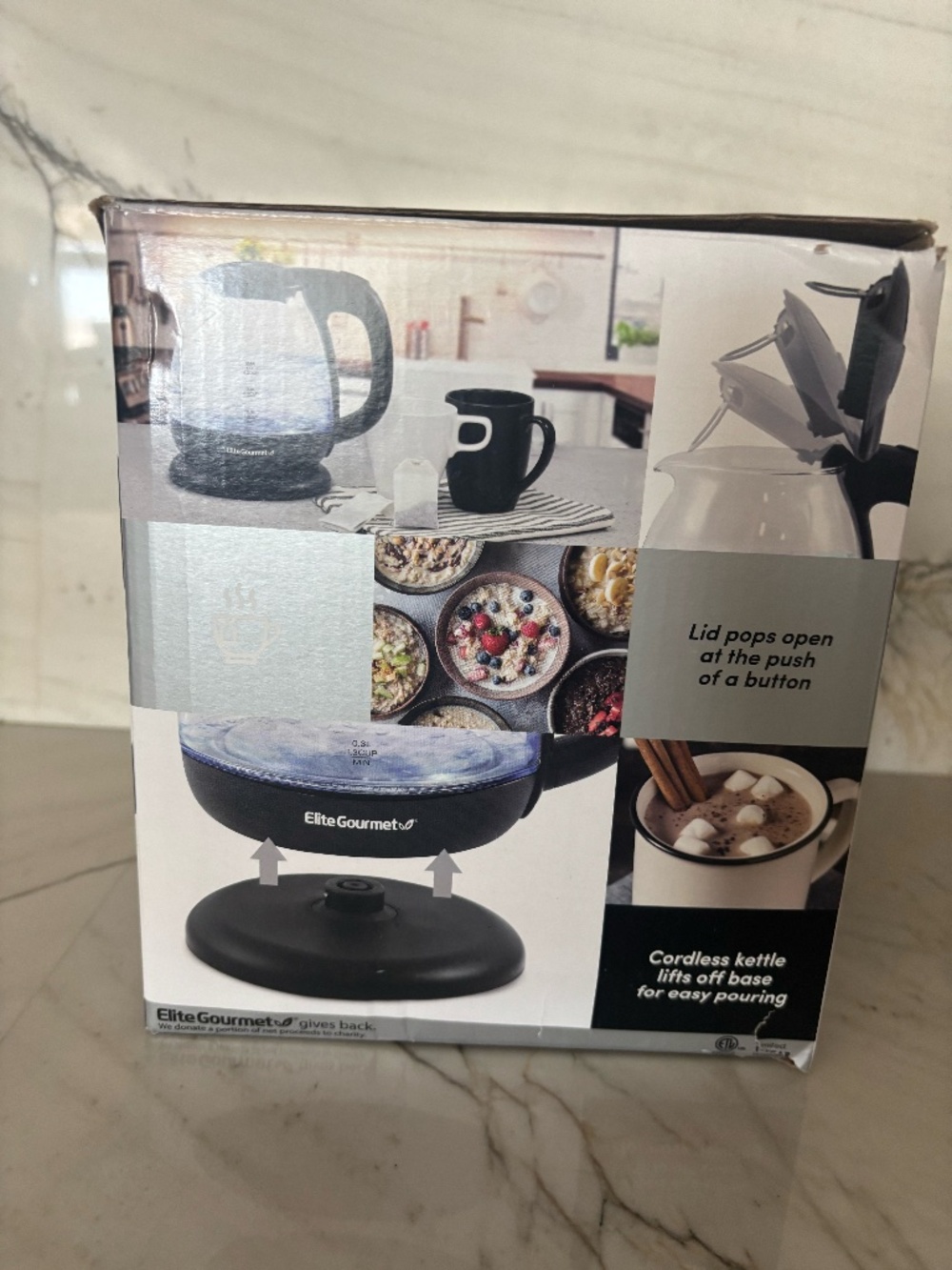 Elite EKT0501 Black 1l Electric Glass Water Kettle Used once - Picture 7 of 10